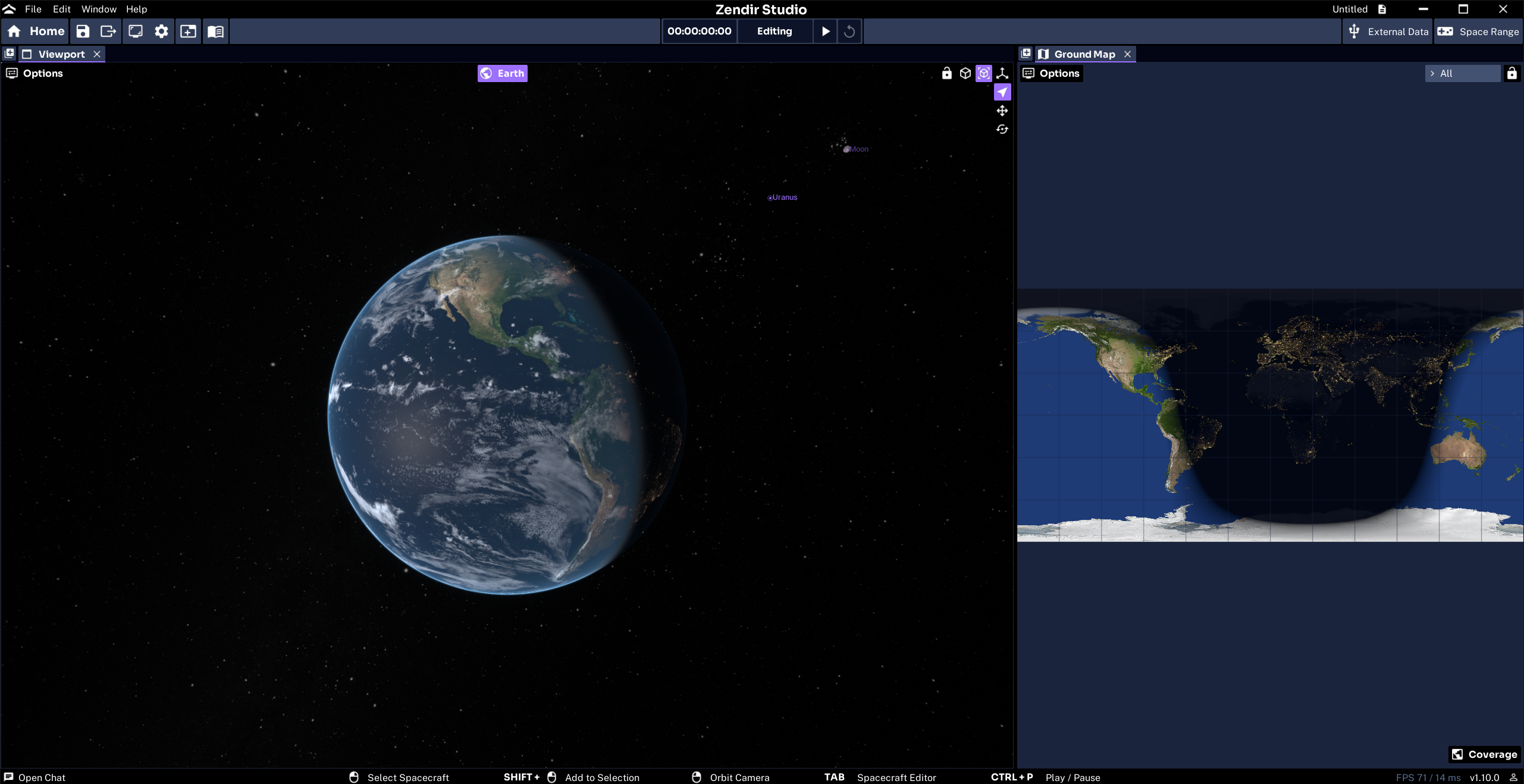 Viewport and Ground Map side by side