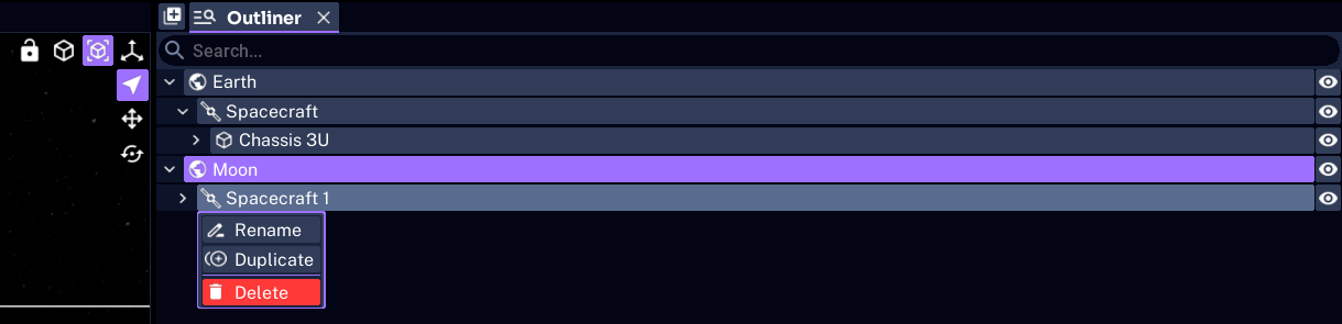 Outliner Context