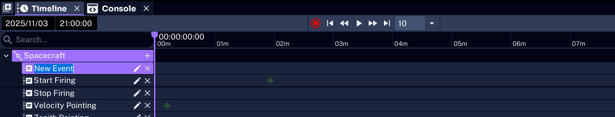 Timeline Context Menu