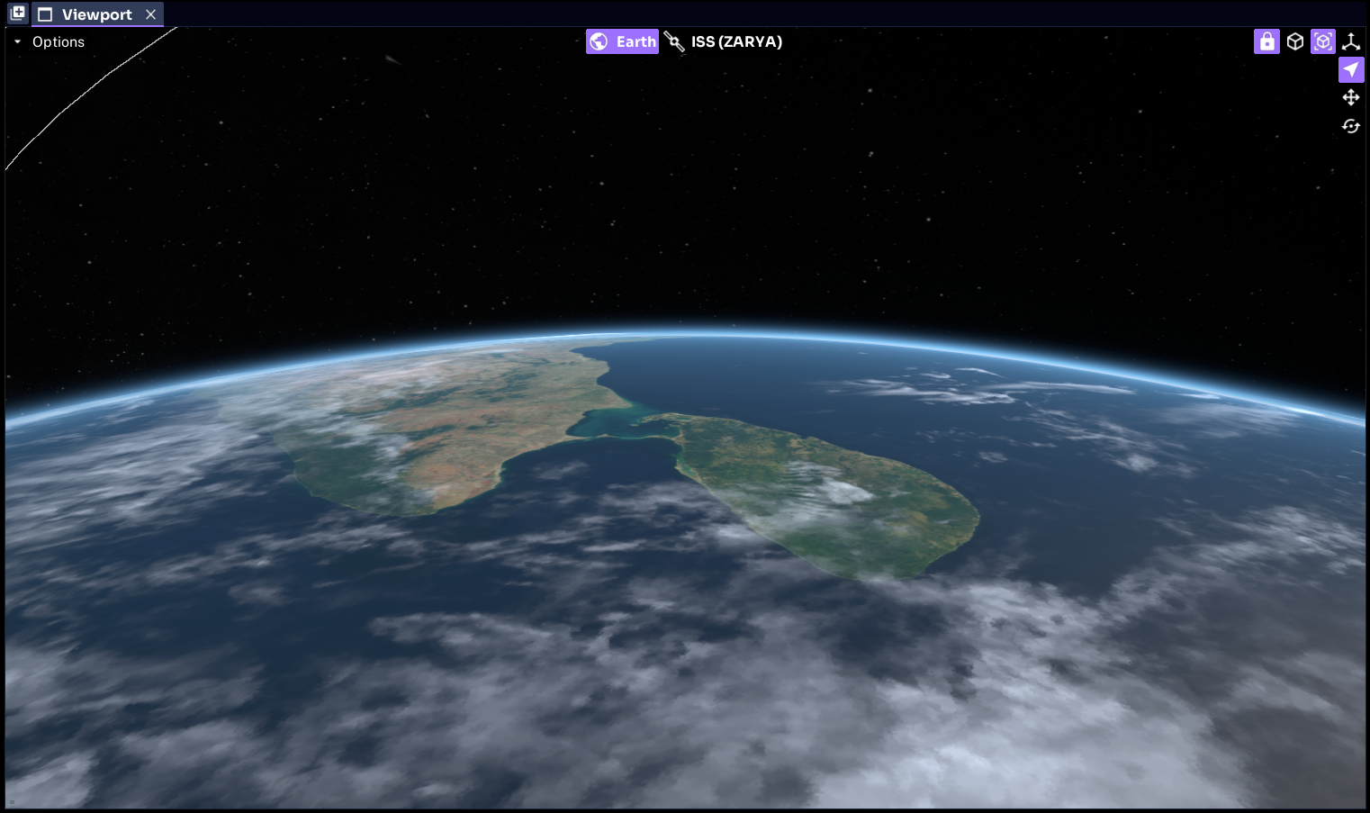Horizon View of the Earth